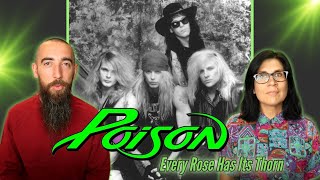 Poison  Every Rose Has Its Thorn REACTION with my wife [upl. by Aisetal]