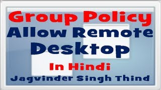 ✅ How to Configure Remote Desktop using Group Policy in Windows Server 2008 R2 in Hindi [upl. by Cesar390]