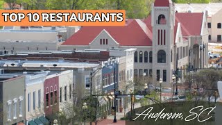 Top 10 Restaurants In Anderson SC 2024 [upl. by Dacia]