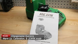 RCBS Chargemaster Supreme Warmup Calibration and LEARN mode [upl. by Inamik]