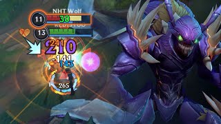 Wild Rift KhaZix S Rating Jungle in Season 11 [upl. by Ardiedak]