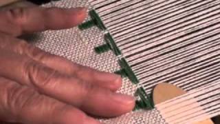 Weave Overshot Christmas Trees on a Rigid Heddle Loom  Part 3 [upl. by Novahs369]