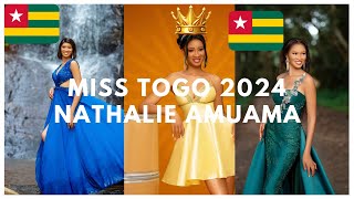 MISS TOGO 2024 NATHALIE AMUAMA IS THE NEW MISS OF BEAUTY TOGOLAISE africa misstogo2024 lome 2024 [upl. by Zima]