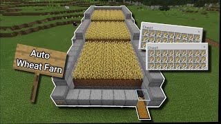 How to make an Auto Wheat Farm in Minecraft [upl. by Alded]