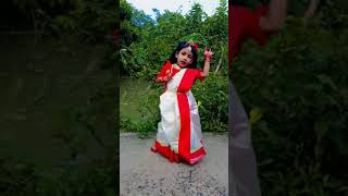 sisire sisire sharodo akashedance durgapuja reels shortvideo cute [upl. by Ahsinut]