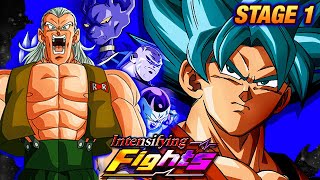 INTENSIFYING FIGHTS STAGE 1 HOW TO FIGHT FUSION ANDROID 13 AND BEAT ALL MISSIONS Dokkan Battle [upl. by Loveridge]