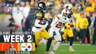 Cleveland Browns vs Pittsburgh Steelers  2023 Week 2 Game Highlights [upl. by Erapsag]