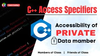 C Private Access Specifier  Learn Coding [upl. by Roel]