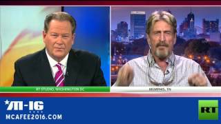 John McAfee Reveals To FBI On National TV How To Crack The iPhone RT Interview [upl. by Kasper349]