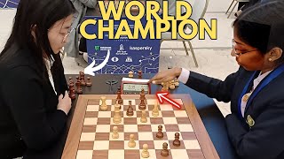 Vaishali takes on the World Champion  Ju Wenjun vs Rameshbabu Vaishali [upl. by Frasch]