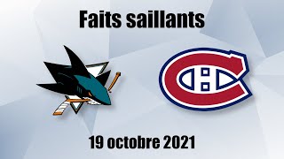 Sharks vs Canadiens  Faits saillants  19 oct 2021 [upl. by Burta]