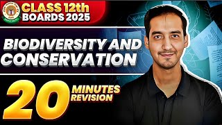 Biodiversity and Conservation Class 12 Quick Revision  NEETCBSE Sourabh Raina [upl. by Nimajeb]