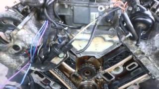 MERCEDES BENZ V6 V8 TIMING CHAIN MARKS [upl. by Tristas772]