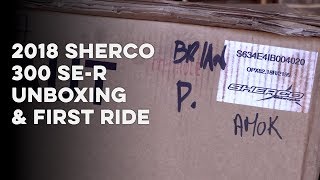 2018 Sherco 300 SER Unboxing and First Ride [upl. by Anallise]