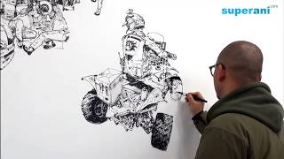 김정기 Kim Jung gi Drawing show in 포항 [upl. by Odarnoc]