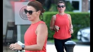 Coleen Rooney rocks stylish cateye sunglasses as she cuts a sporty figure in activewear [upl. by Tillman]