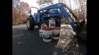 How To Change Hydraulic Oil On New Holland TC30 [upl. by Anide]