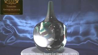 Michael Harris Mdina Square Cut Glass Vase [upl. by Benton]