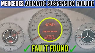 Mercedes Airmatic Suspension Fault  Step By Step DIY Diagnostic [upl. by Alesi150]