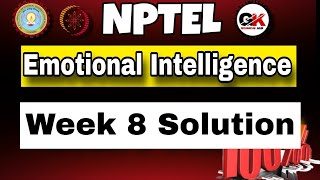 NPTEL Emotional Intelligence Assignment 8 Solution week8 [upl. by Biagio]