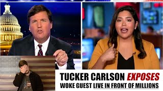 Tucker Carlson EXPOSES woke guests deep secret live in front of millions [upl. by Rutan]