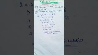 Class10Arithmetic Progressionncertchapter5Ex52Q14find number of terms nytviralshorts [upl. by Akeim]