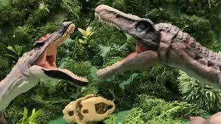 Baryonyx vs Irritator stop motion [upl. by Aramahs]