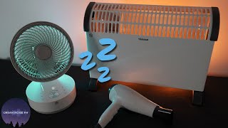 Heater fan and hair dryer sounds for deep sleep 😴  Dark Screen [upl. by Llener]