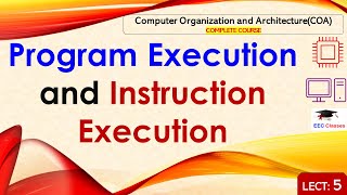 L5 Program Execution amp Instruction Execution  Computer Organization amp Architecture Lectures Hindi [upl. by Cirderf969]