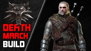 WITCHER 3 Powerful 💀 Death March BUILD for NG ⚔️ Skills Gear Potions Mutations [upl. by Cumings]