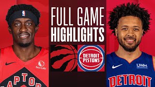 RAPTORS at PISTONS  FULL GAME HIGHLIGHTS  December 30 2023 [upl. by Glaab]