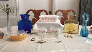 Excellent Estate Sale Haul 417 Pyrex Blenko amp More [upl. by Meng106]