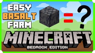 How To Build An Easy Basalt Generator In Minecraft Bedrock Edition  Minecraft Shorts [upl. by Nilats]