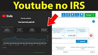 Como declarar o dinheiro recebido do Youtube na declaração do IRS em Portugal [upl. by Garfield]