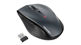 Review TECKNET Wireless Mouse for Laptop 24G Wireless Computer Mouse with 3200 Adjustable DPI [upl. by Sherri]