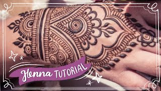 Easy Henna Design for Beginner  Hand Henna [upl. by Muns]