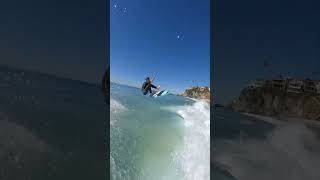 POV Skimboarding Glassy Shorebreak Waves  shorts ferrari [upl. by Brownson698]