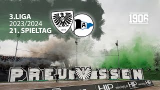 SC Preußen Münster 21 Derbysieger vs Arminia Bielefeld  3Liga Saison 20232024 [upl. by Laeira]