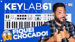 UM DOS MELHORES CONTROLADORES DE ENTRADA QUE EU JÁ TESTEI  Review Arturia Keylab Essential 61 [upl. by Aeresed]