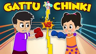 Gattu VS Chinki  Favorite Cartoon  Animated Stories  English Cartoon  Moral Stories  PunToon [upl. by Ferguson]