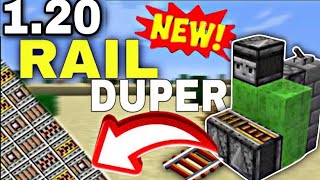 Minecraft 120  Unlimited Rail Duplication Glitch Farm  Duper Tutorial In JavaBedrockXbox [upl. by Anitsirhk]