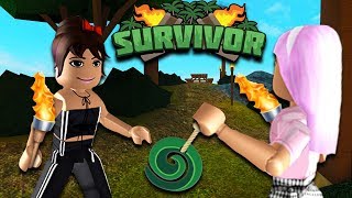 SHE GAVE ME A FAKE IMMUNITY IDOL  Roblox Survivor Wphoeberry Part 1 [upl. by Aennil711]