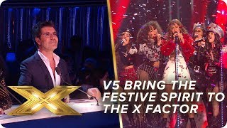 All We Want For Christmas is V5  Final  X Factor Celebrity [upl. by Aerdnna]