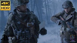 AMBUSH The Ardennes Belgium Immersive Realistic Ultra Graphics 4K 30FPS HDR Call Of Duty [upl. by Becket]