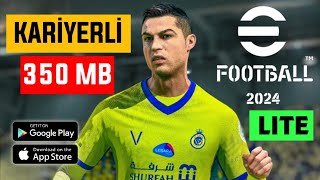 KARİYER MODLU İNTERNETSİZ EFOOTBALL 2024 LITE ÇIKTI OYUNCU KARİYERLİ EN İYİ MOBİL FUTBOL OYUNU [upl. by Masao648]