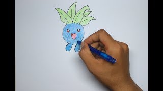 How to Draw Oddish Step by Step [upl. by Mumford]