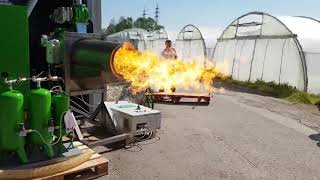 Demo 1000 kW Pelletbrenner TiroPellet von AGR Biotec Austria [upl. by Alberik617]