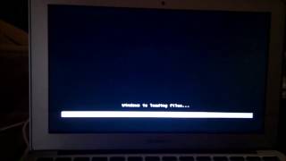 Macbook Air  Booting rEFIt to USB Drive for Windows 7 Install [upl. by Brody59]