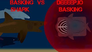 IRL Basking Shark VS Deeeepio Basking  Deeeepio StickNodes Animation [upl. by Nannerb]