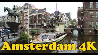 Great walk around Amsterdam Netherlands 4K [upl. by Leirbaj]